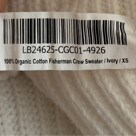 Quince Ivory 100% Organic Cotton
Fisherman Crew Sweater - Picture 9 of 9